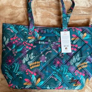 *RARE* NWT Lug Skyliner 2 Tote-Evermore Flora Green